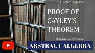 Cayley theorem proof [upl. by Faruq104]