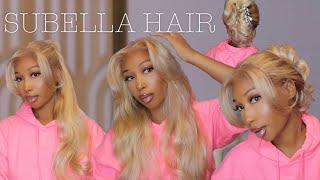 The Perfect Blonde For Me 🙌🏽 PreStyled PreCut Lace Ready To Wear Wig FtSubella Hair [upl. by Marybella]