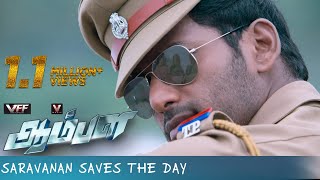 Saravanan Saves The Day  Aambala  Movie Scenes  Vishal  Sundar C [upl. by Bergstein]