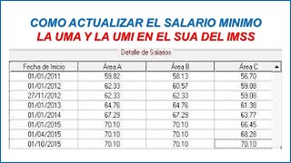 COMO SE ACTUALIZAN LOS SALARIOS EN EL SUA DEL IMSS 2024 [upl. by Granese]