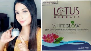 Lotus Herbals WhiteGlow Night Creme [upl. by Adalbert511]