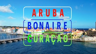 Aruba Bonaire and Curacao ABC Islands  4k Drone View [upl. by Baniez62]