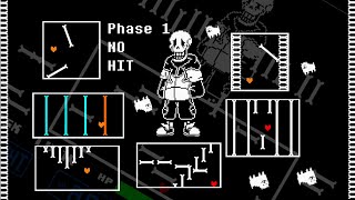 TSUnderswap Papyrus Fight Phase 1 by Team Unizone NO HIT [upl. by Gies219]