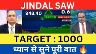 JINDAL SAW SHARE LATEST NEWS TODAYJINDAL SAW SHARE LATEST NEWS UPDATEJINDAL SAW SHARE TARGET PRICE [upl. by Nosro]