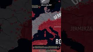 Roman Empire Vs German Reich shorts hoi4 timelapse versus italy germany [upl. by Alpheus419]