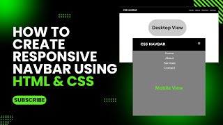 How to Create Responsive Navbar only using HTML amp CSS [upl. by Muiram]