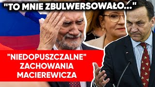 quotSkandaliczne niedopuszczalnequot zachowania Macierewicza Sikorski To co mnie zbulwersowało [upl. by Lieberman]