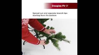 9 ft Twinkling Douglas Fir Full Christmas Tree with 4500 LED Dual Lights [upl. by Gurl]