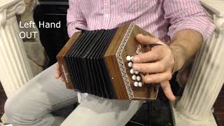 How to Play 20 Button Anglo Concertina  Lesson 2 Major and Minor Chords  The Wellerman Chorus [upl. by Hamer]