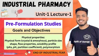 Preformulation Studies  Introduction to preformulation goals and objectives  depth of biology [upl. by Ennovad]