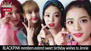 BLACKPINK Jennies 28th Birthday Celebration  Sweet Wishes from Lisa Rose and Jisoo [upl. by Irab694]