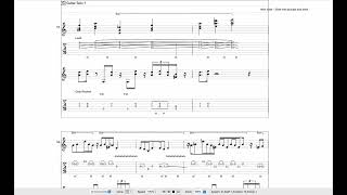 Marc Bonilla  Lycanthrope Tab Transcription for Guitar Bass and Keyboard [upl. by Neelrahs]