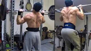 Vlog 90 OH Pin Press 170lbs x 3s  Heavy Chinups 105lbs x 3s  150lbs KB Swings amp Sprints [upl. by Ahsatniuq359]