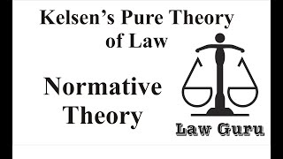 Kelsons Pure Theory of Law Normative Theory  Jurisprudence  Law Guru [upl. by Nylecaj]