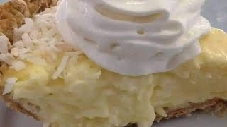 Ultimate Coconut Cream Pie Recipe this simple sweet for your family 😋😋😋 easy recipe [upl. by Lizette]