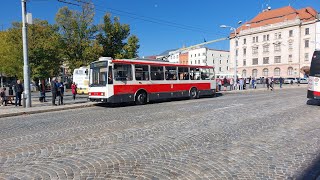 229 retro jízdy trolejbusy Jihlava dopravní podnik města Jihlavy [upl. by Lynna191]