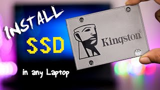 How to install SSD in Laptop  SSD vs HDD Speed Test Lenovo G5070 Upgrade [upl. by Daraj]