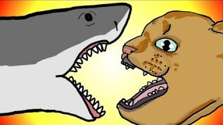 Team SHARK VS Team DINO 8quot CAT SHARK VS CAT DINO [upl. by Aleedis]