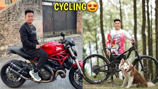 SUPERBIKE DELIVERY LINU AGADI CYCLING GARDAI😍  DUCATI MONSTER 821  ​⁠rajkumarthapamagar32 [upl. by Sedberry]