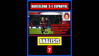 ANALISIS BARCELONA 31 ESPANYOL 7 futbol barcelona fcbarcelona fyp foryou fypシ゚viral shorts [upl. by Kcired328]