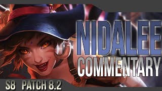 Commentary How to Comeback as Nidalee when behind S8 Patch 82 [upl. by Htebazil335]