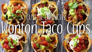 Wonton Taco Cups [upl. by Mcleod]