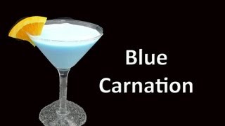 Blue CarnationCocktail Drink Recipe HD [upl. by Reinertson518]