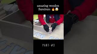 Amazing wooden furniture 🔥🤯shorts viralvideo woodenfurniture woodworking [upl. by Adnav651]