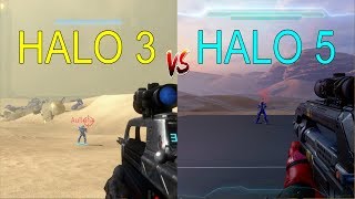 Halo 5 vs Halo 3  Bullet Magnetism [upl. by Eemiaj]