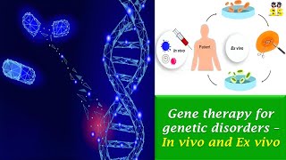 Gene therapy for genetic disorders  In vivo and Ex vivo [upl. by Prima917]