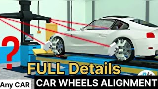 Wheel Alignment amp Balancing  How To Do Alignment In Car I Alignment  Car Wheel Alignment [upl. by Erbes]