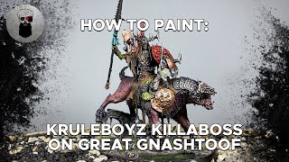 Contrast How to Paint Orruk Kruleboyz Killaboss on Great Gnashtoof [upl. by Nomzzaj15]