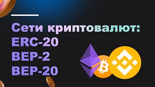 Сети криптовалют  Стандарты токенов блокчейна объяснение ERC 20 BEP 2 BEP 20 [upl. by Zimmerman]