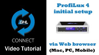 ProfiLux 4 Initial setup via Web browser Mac PC Mobile [upl. by Jeramie]