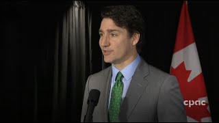 Commentaires du PM Trudeau après sa rencontre avec le PM québécois Legault – 15 mars 2024 [upl. by Ettelohcin37]