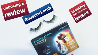 Bausch  lomb iconnect disposable contact lenses review in hindi [upl. by Arlyn]