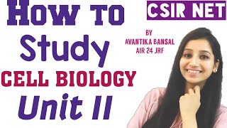 How to Prepare for Unit  II in detailCELL BIOLOGYCSIR NETGATELife Science [upl. by Mazlack]