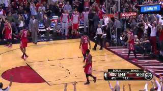 NBA playoff 2014 Rockets vs Trail Blazers Round 1 Game 4 Move 51 Mo Williams 3 pointer [upl. by Eimoan]