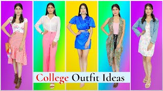 Outfit Ideas  First Day At College  LookBook Styling Fashion  DIYQueen [upl. by Walburga517]