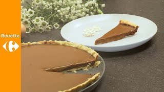 Cuisinez malin Tarte au chocolat caramel au beurre salé [upl. by Enajharas]