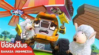 Truk Konstruksi di Peternakan  Lagu Mobil Monster  Lagu Lucu  Lagu Anak BabyBus Bahasa Indonesia [upl. by Enoryt]