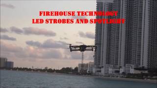 Firehouse Technology LED Strobe Light and Spotlights for Drone DJI Inspire Mavic Phantom [upl. by Elocn46]