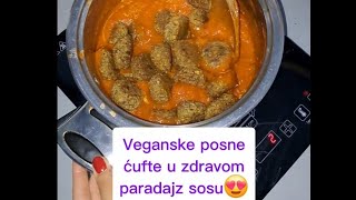 Veganske posne ćufte u zdravom paradajz sosu😍 [upl. by Hunter]