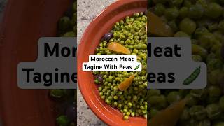 Meat and Green Pea Tagine A traditional Moroccan recipe of slow cooked beef and sweet green peas [upl. by Milak]