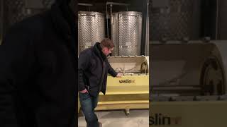 Pressing White Grapes  The Vaslin Press [upl. by Fabiano]