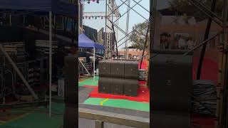 JBL VTX G28 Subwoofer amp A12 Line Array Sound Check  JBS Audio Balijatra techntechniques [upl. by Argella]