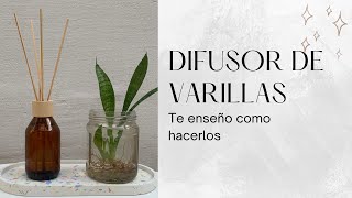 Difusor aromático de varillas Te enseño como hacerlos Muchos tips [upl. by Llerrem]