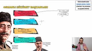 Osmanlı Hükümetleri  EA SÖZEL kpss aytdeneme ayttarihdeneme tarihdenemekampı [upl. by Pomfret453]