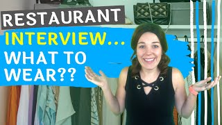 Restaurant Interview  What To Wear Clothes Hair and Shoes  Be A Good Server  WaiterTraining [upl. by Cohl]