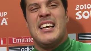 Entrevista com o Goleiro Julio Cesar Eliminação da Seleção Brasileira Copa 2010 [upl. by Loleta]